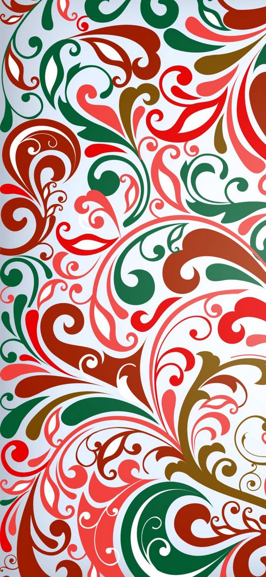 texture, pattern, monogram, red, pink, green, white background