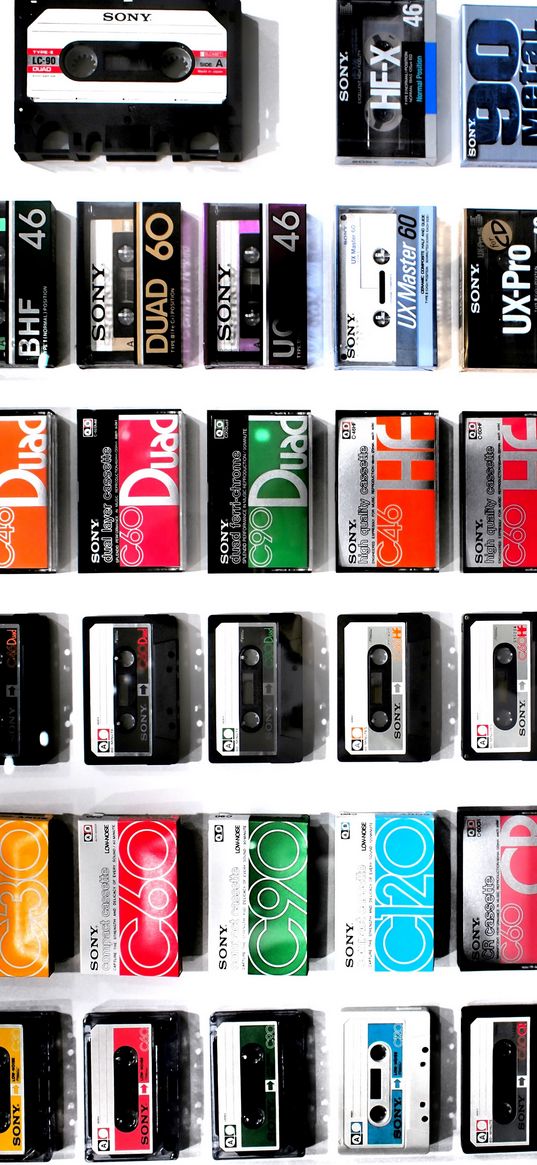 retro style, audio cassette, mix, white background