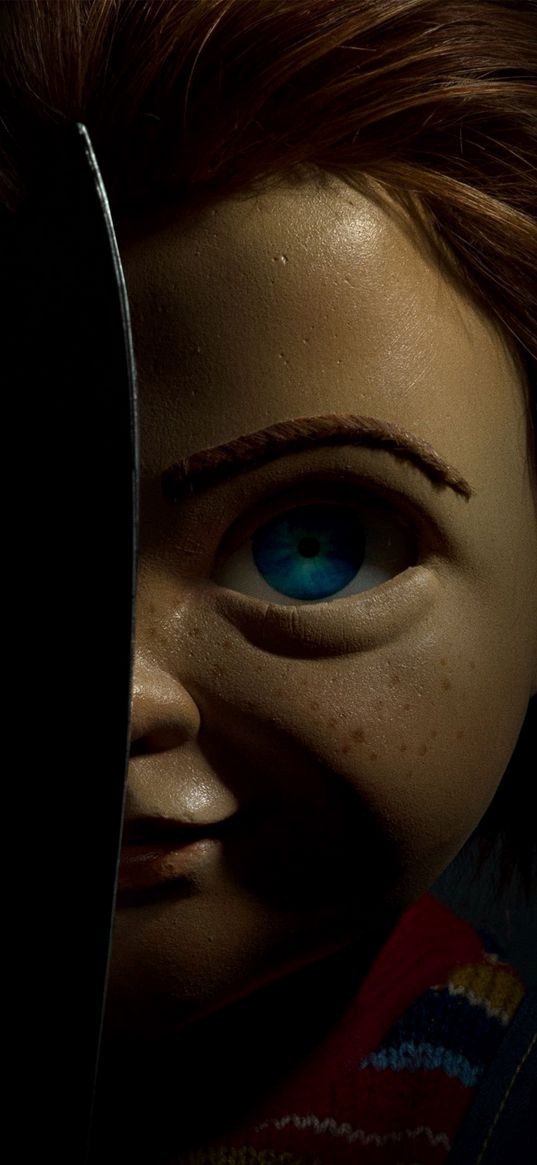 chucky, doll, scary, black background, movie