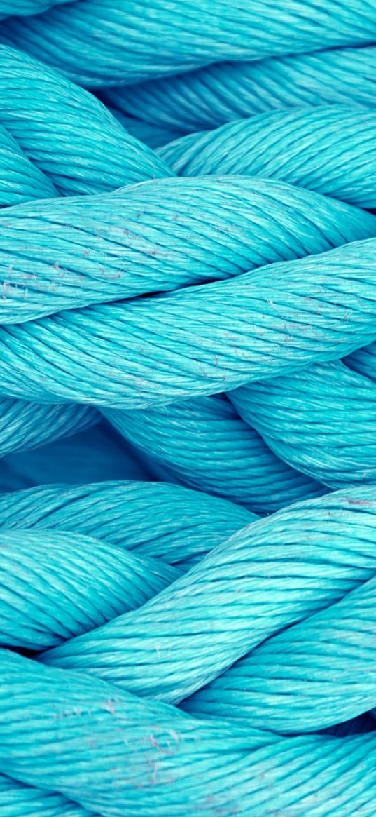 rope, weaving, bright, blue