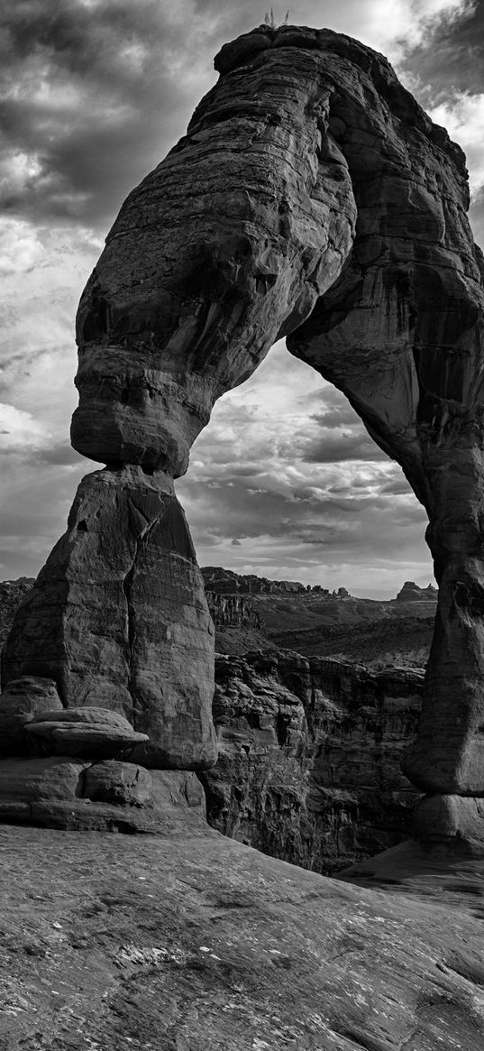 rocks, black and white, wilderness