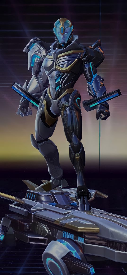 mobile legends, character, man, cyborg, robot, power armor, auto