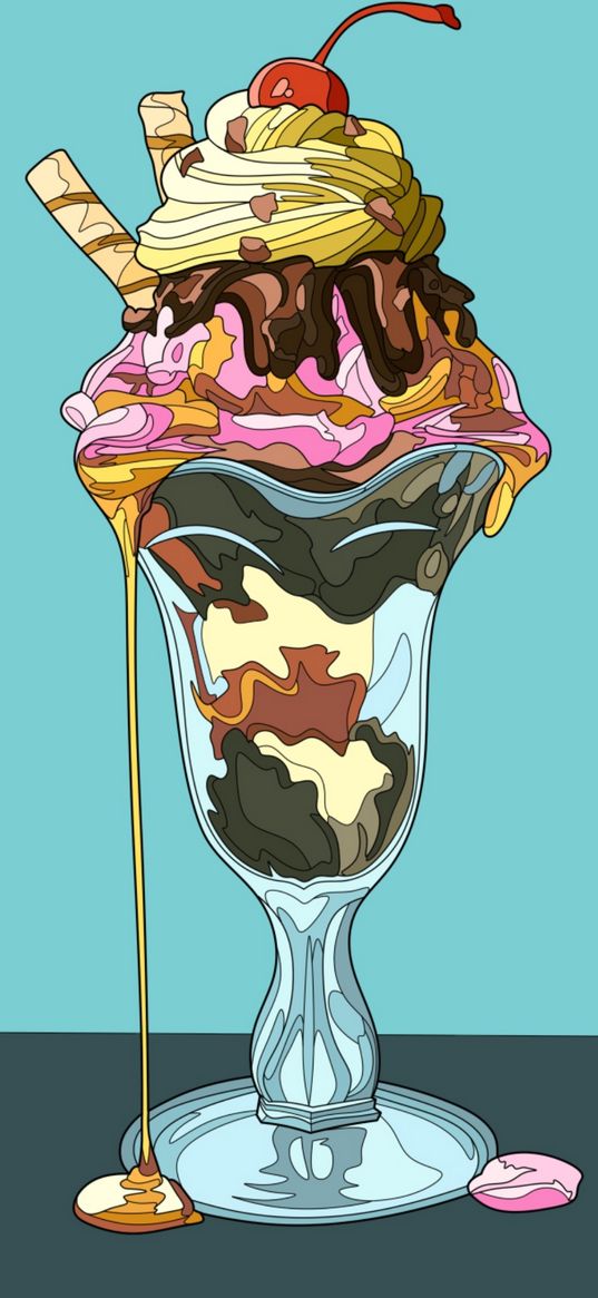 sweetness, dessert, ice cream, syrup, art