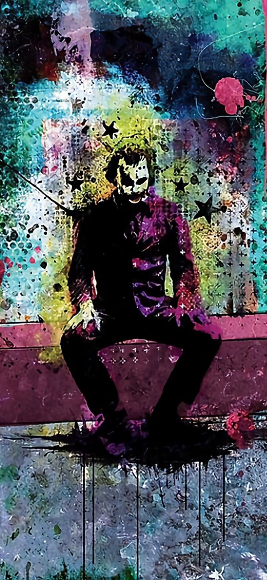 heath ledger, the joker, the dark knight, comics, dark, art