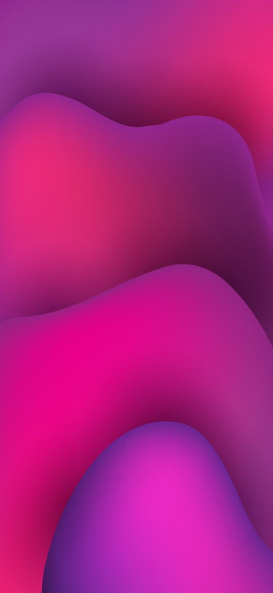 abstraction, waves, layer, pink, purple, neon, gradient