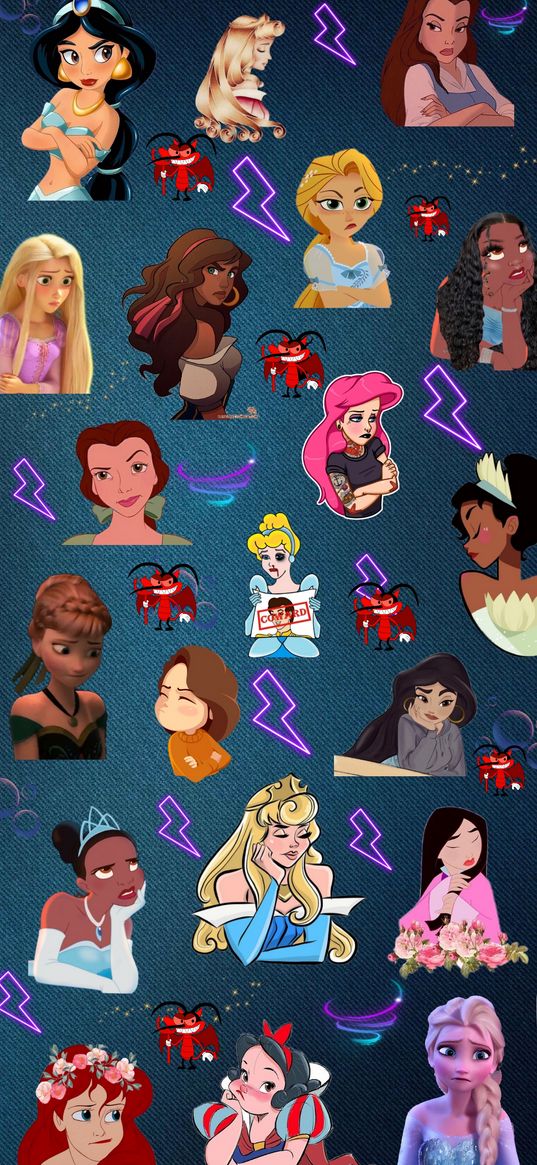 princess, disney, emotions, resentment, anger, poster