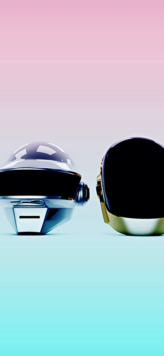 daft punk, helmet, music, dj, gradient