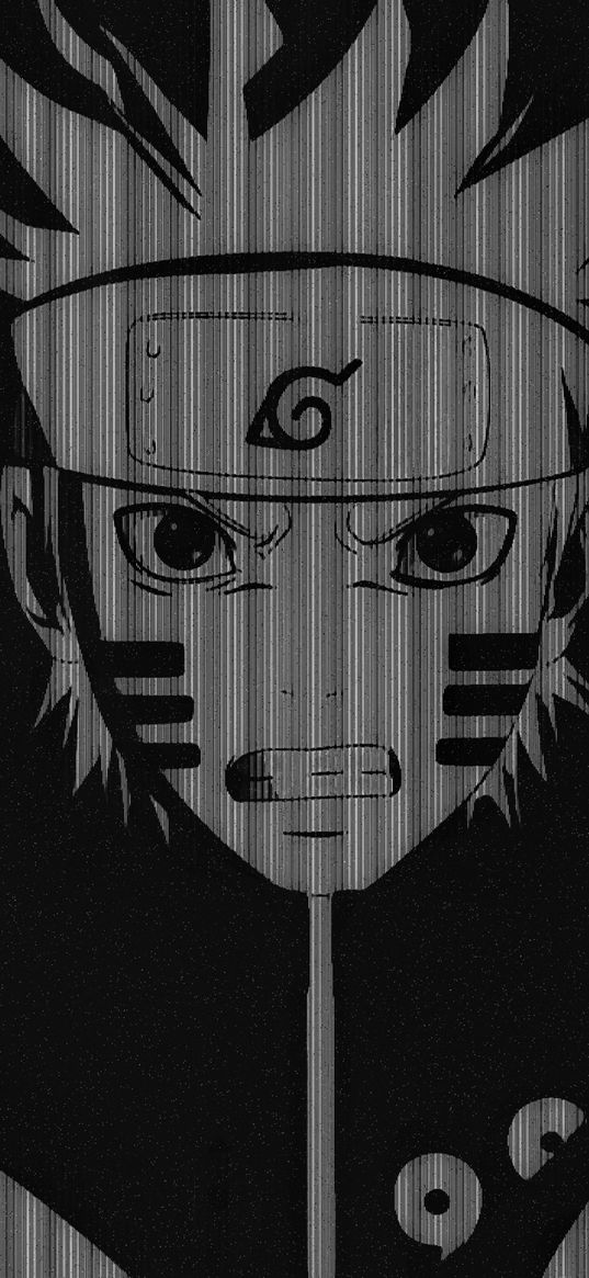 naruto, uzumaki, anime, black, dark