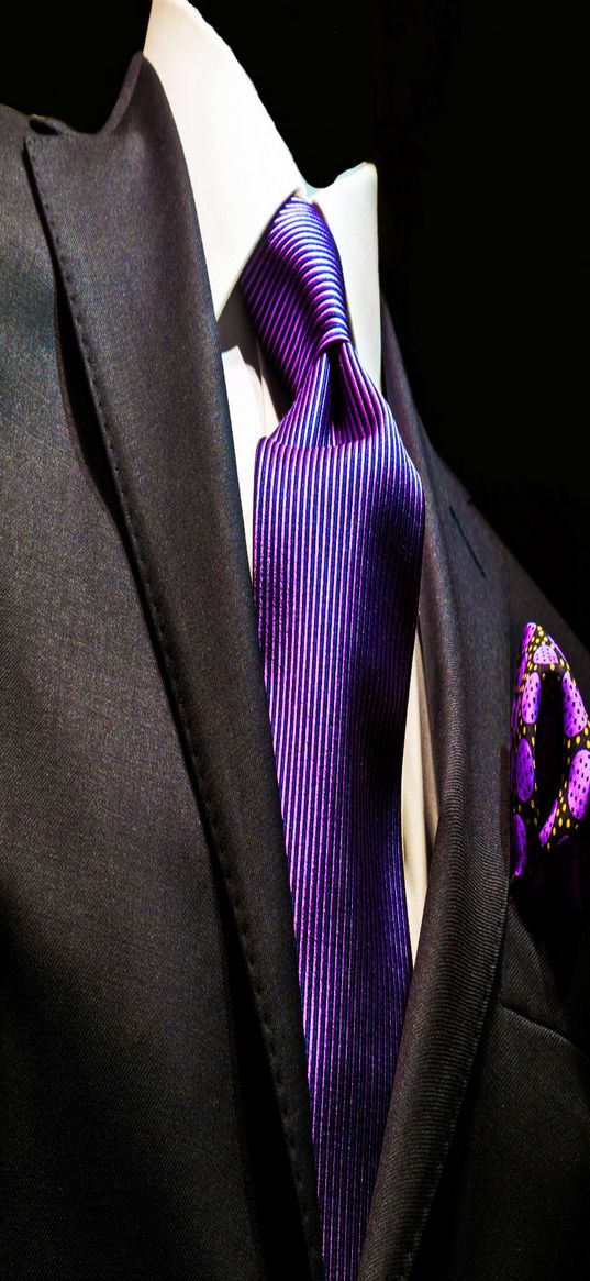 torso, suit, male, jacket, tie, dark background