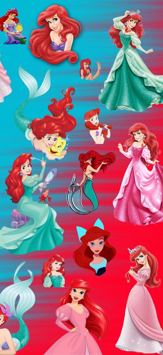 princess, ariel, disney, mermaid, poster