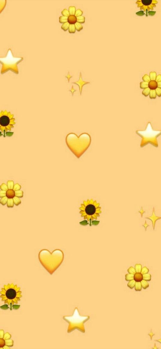 sunflowers, stars, stickers