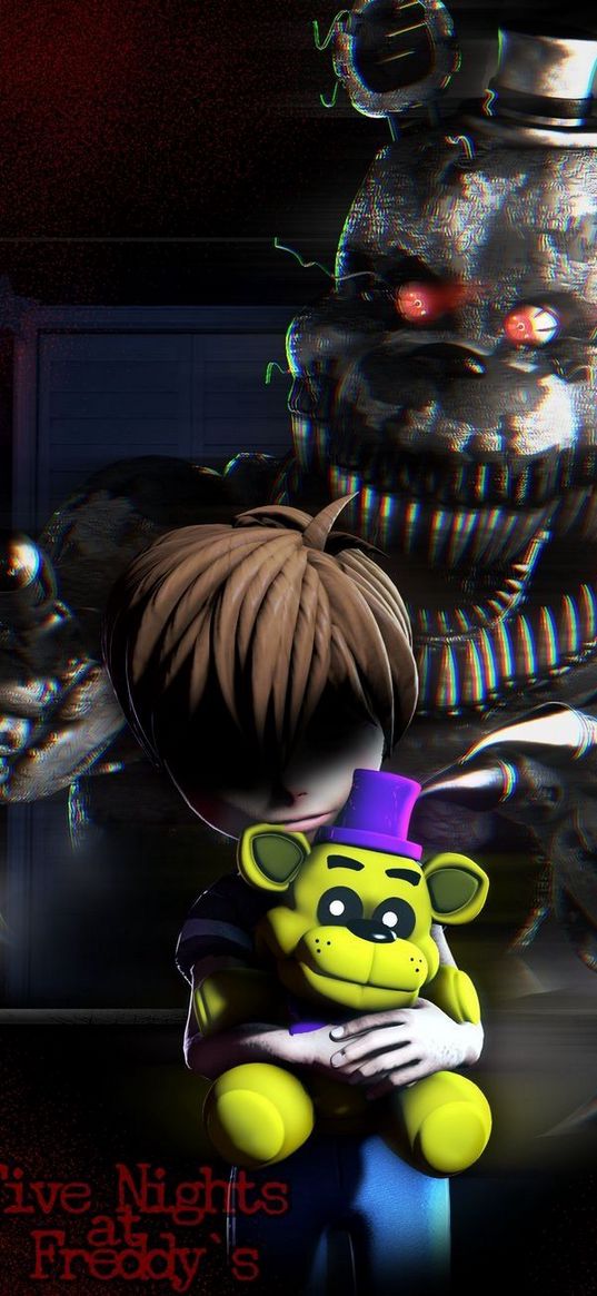 fnaf, five night at freddys, scary, horror, games, boy, monster, animatronic, bear