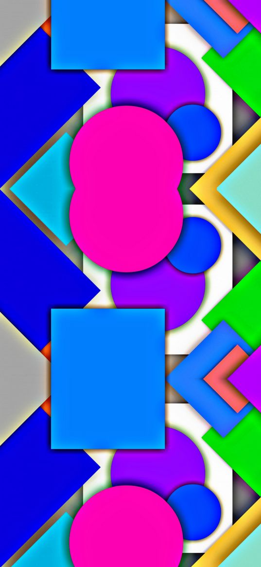 abstraction, shapes, geometry, overlay, bright, saturated