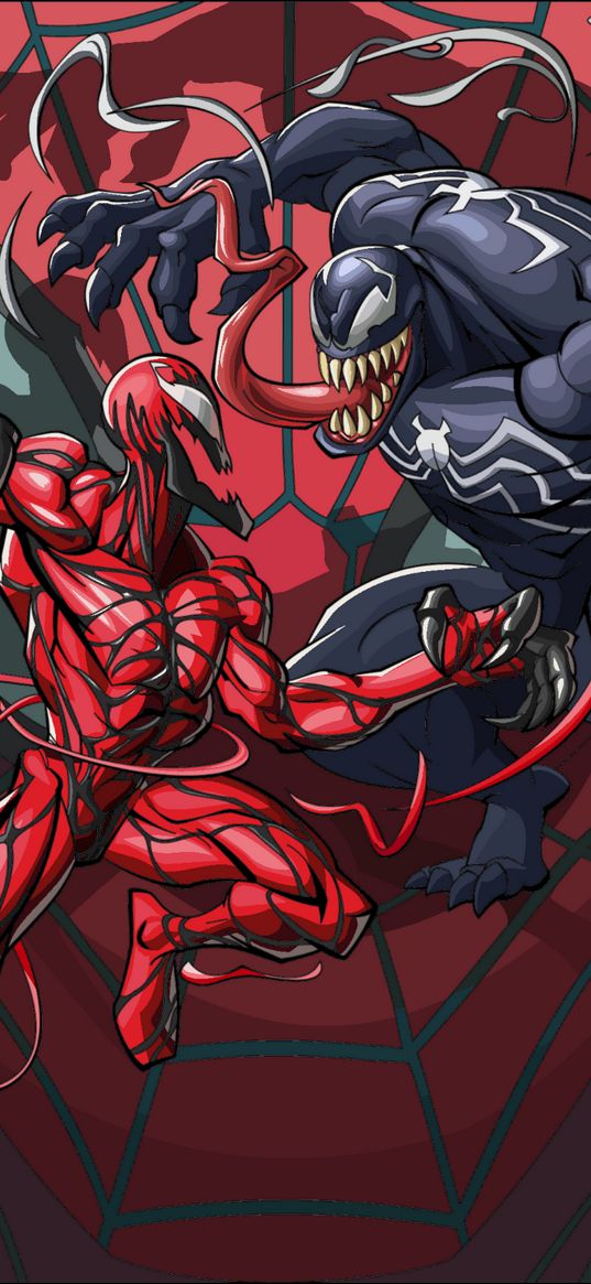 venom, carnage, marvel, red, black