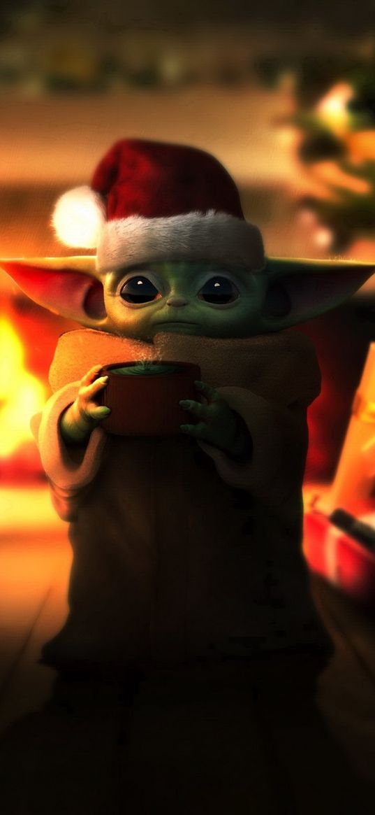 baby yoda, character, green, christmas