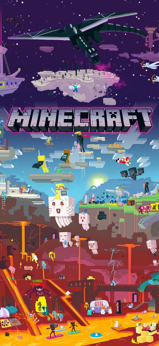 minecraft, game, inscription, cover, characters