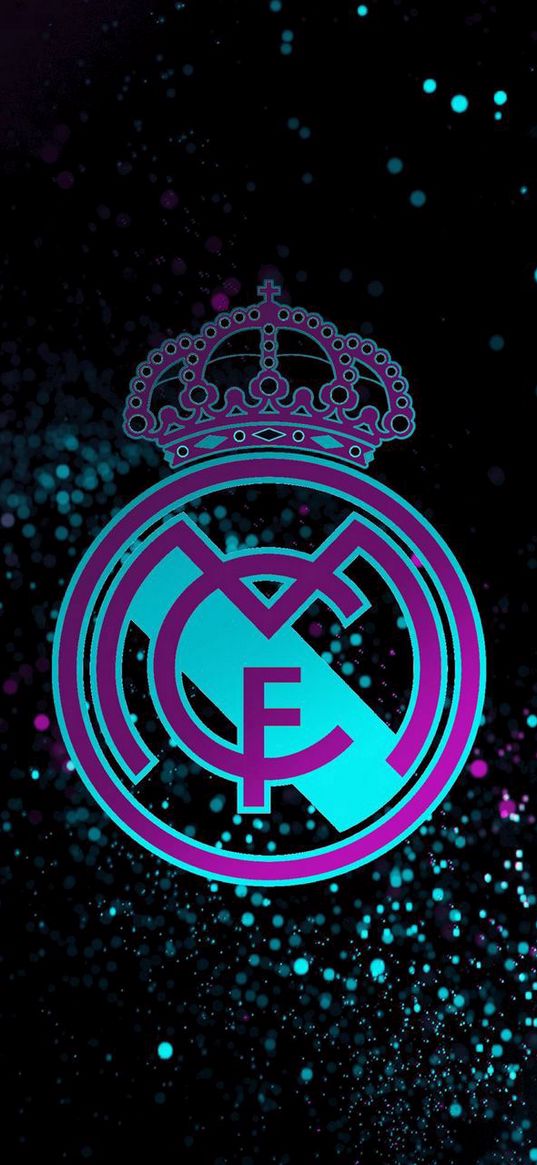 emblem, real madrid, black background