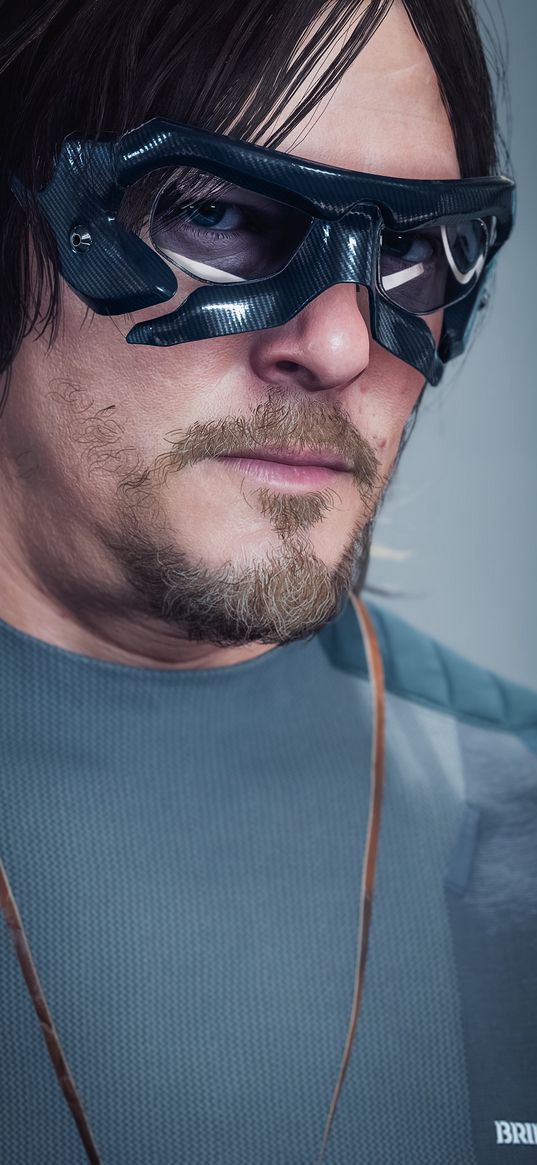 death stranding, games, sam, norman reedus, glasses, goggles