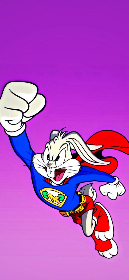 bugs bunny, looney tunes, rabbit, cartoon, flight, superhero