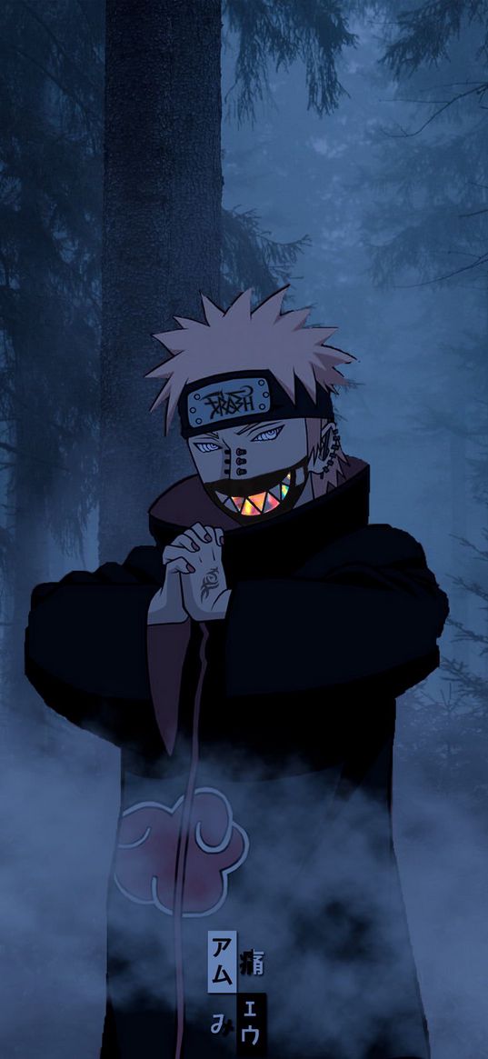 naruto uzumaki, anime, art, naruto shippuden, mask