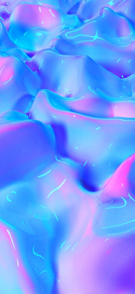 liquid, slime, texture, substance, glare, stains, pink, blue, white, abstraction