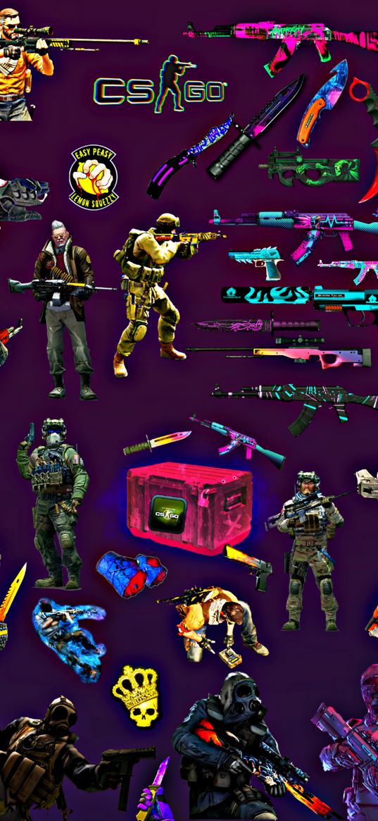 video game, counter-strike, cs go, poster, characters, skins