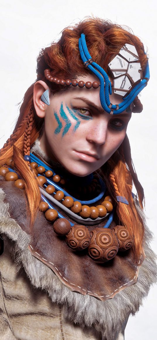 aloy, horizon zero dawn, games, girl