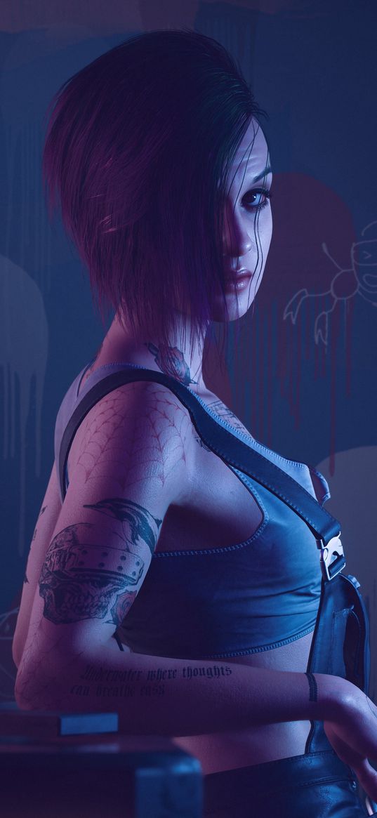 judy alvarez, cyberpunk 2077, game, pc game, girl, character