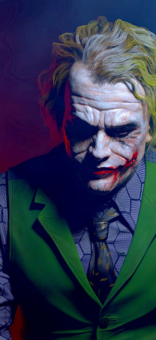 joker, makeup, green, art