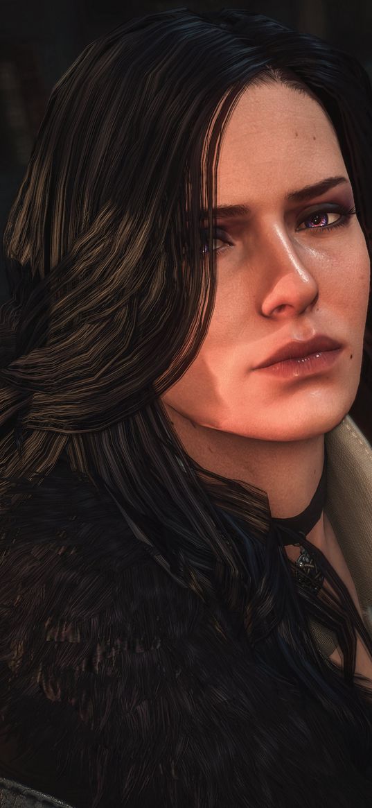 yennefer, the witcher, video game, girl, screenshot