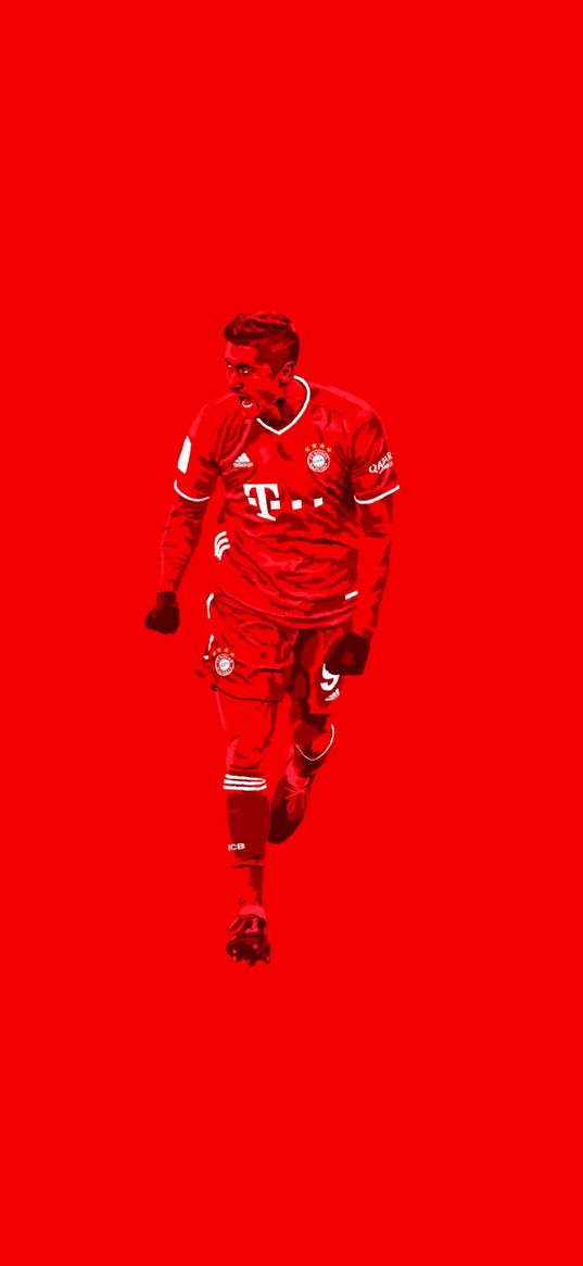 robert lewandowski, football player, football, red