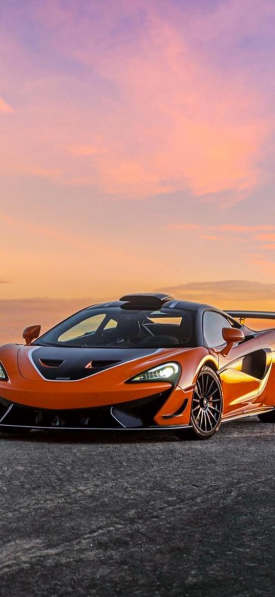 mclaren p1, supercar, car, orange, black