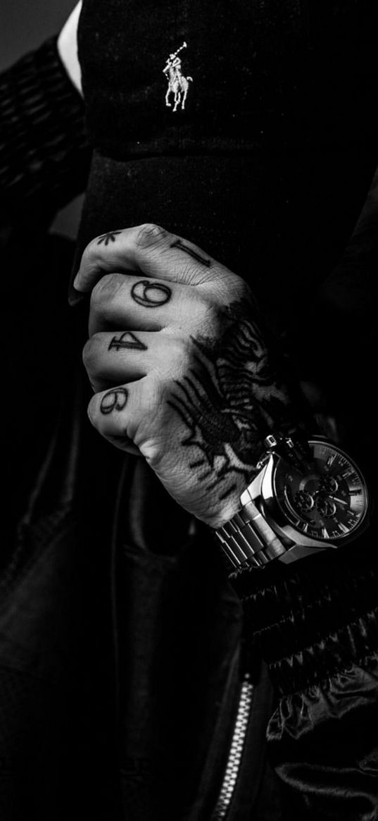 style, tattoo, watch, cap