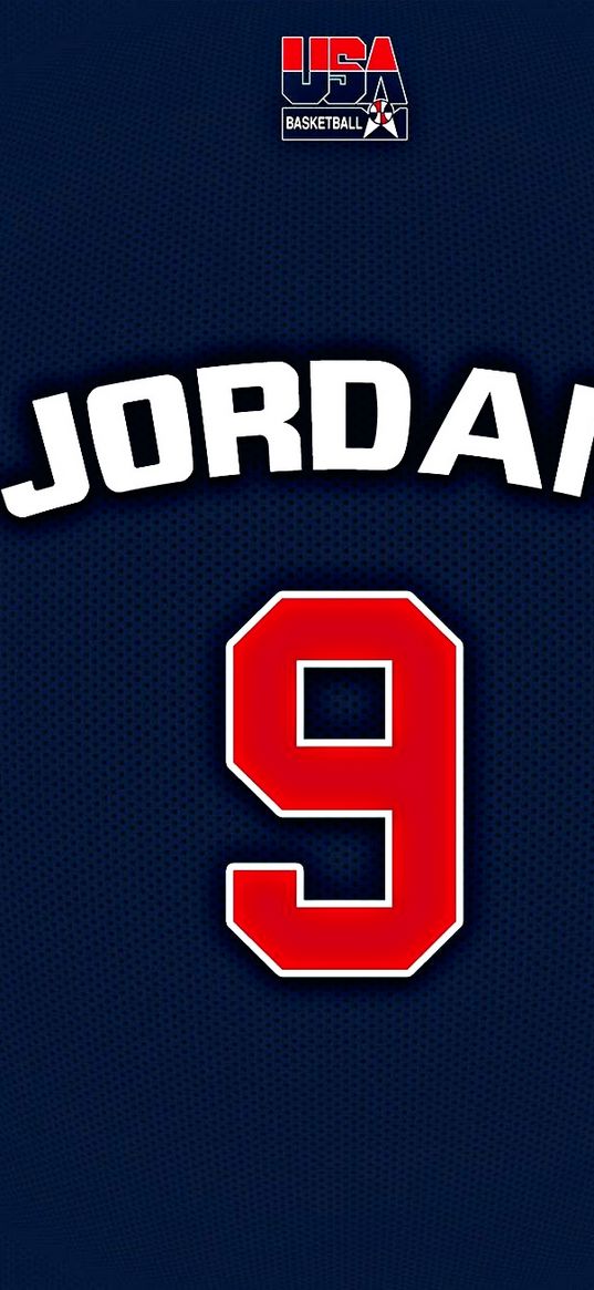 jordan, nine, uniform, basketball, blue, red, white, poster