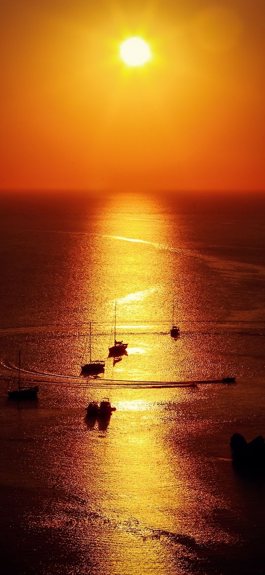 sea, water, highlights, sunset, summer, golden hour