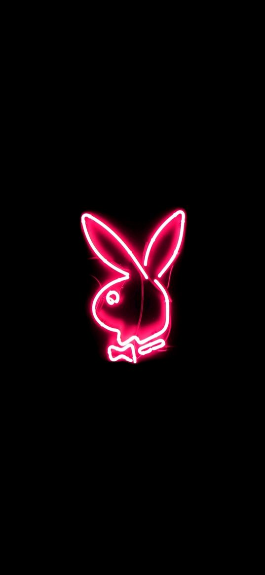 playboy, pink, neon, rabbit