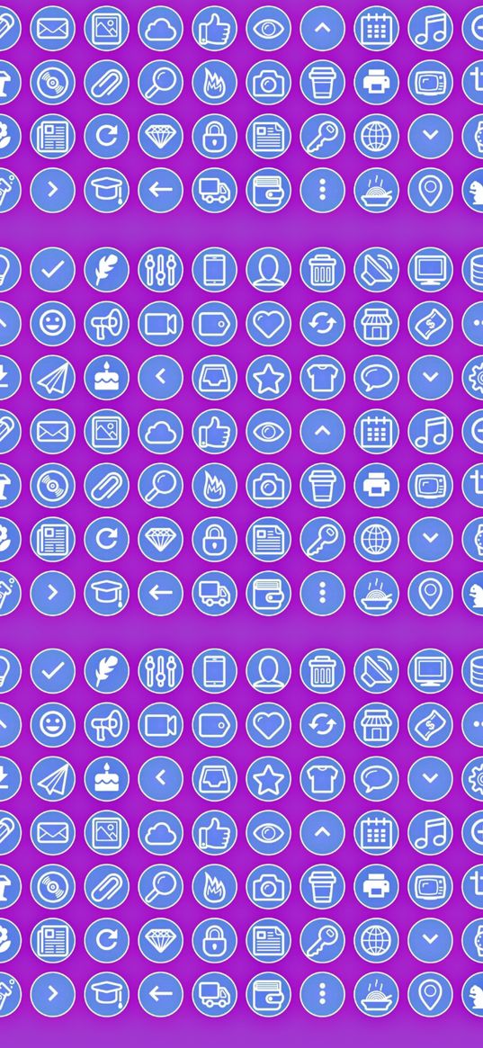 apps, icons, purple background