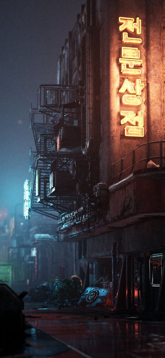 cyberpunk 2077, games, cyberpunk, city, street, neon, light