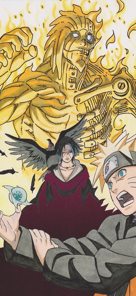 naruto, uzumaki, susano itachi, anime, characters