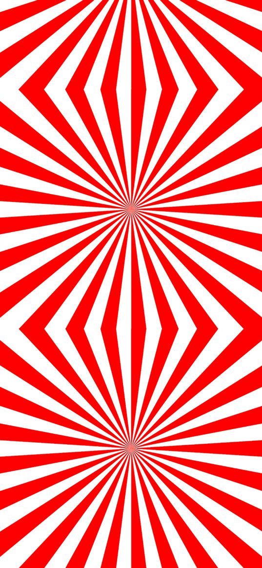 stripes, red, white, illusion, abstraction