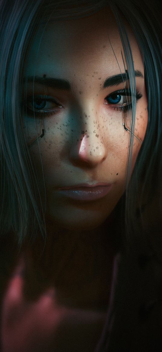 girl, cyberpunk 2077, pc game, art