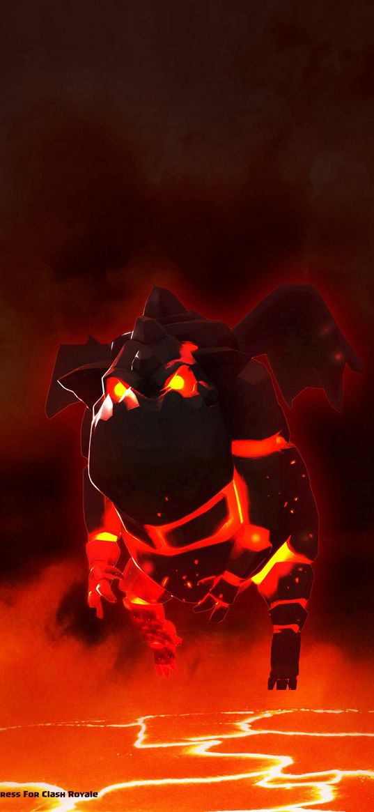 lava hound, clash royale, game, monster, wings, lava