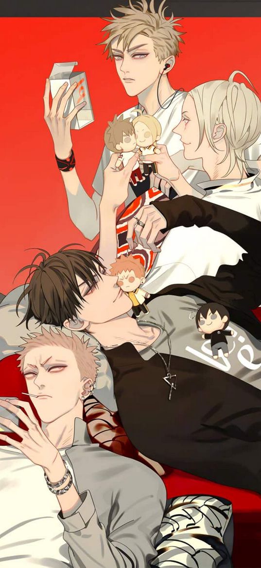 19 days once, anime, art, yaoi, characters
