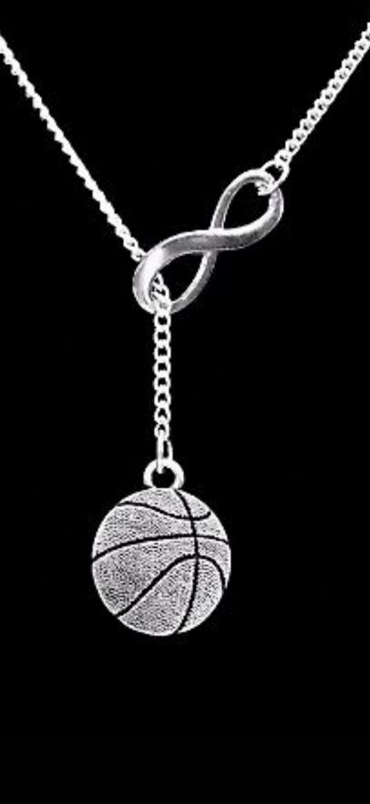 chain, infinity, basketball ball, black background