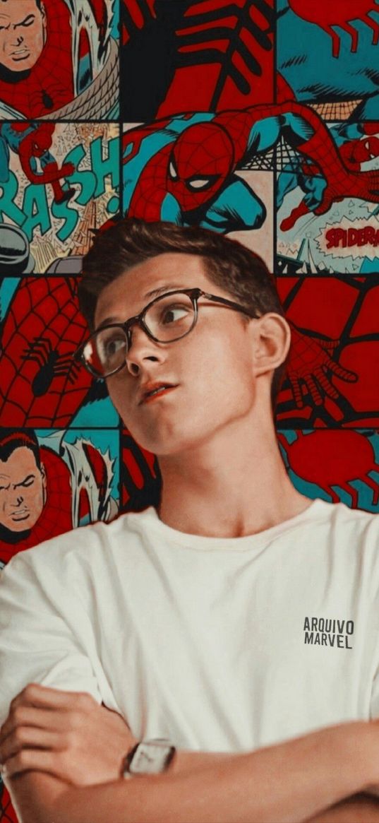 tom holland, spiderman, spider-man, marvel, comic, actor