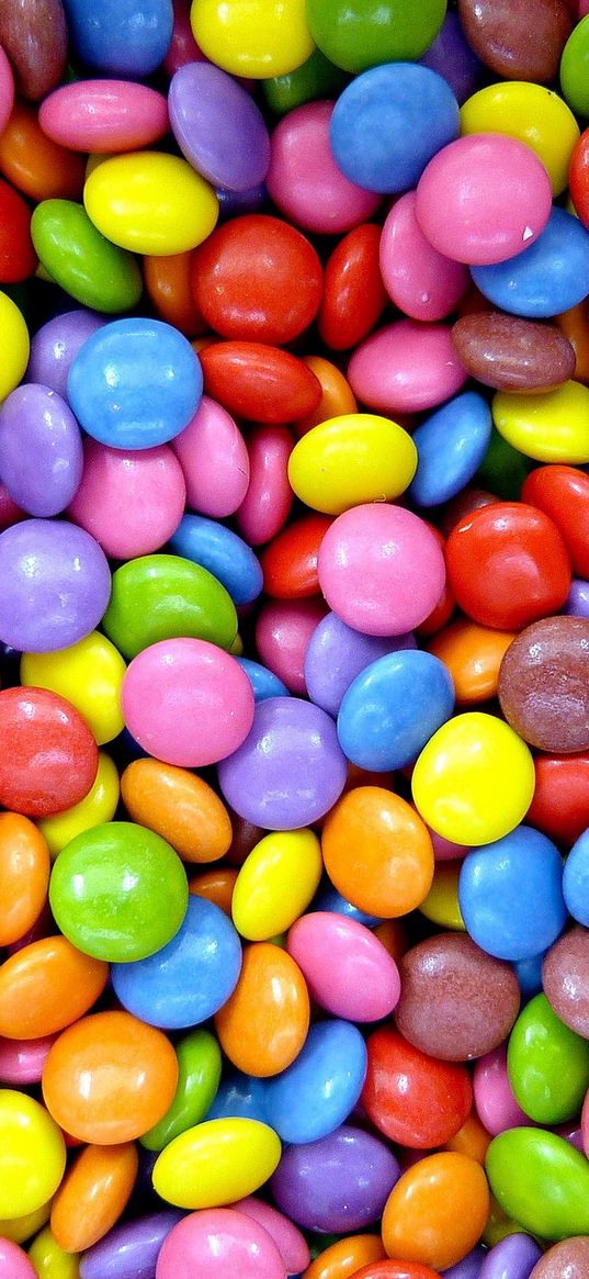 dragees, candies, sweets, colorful