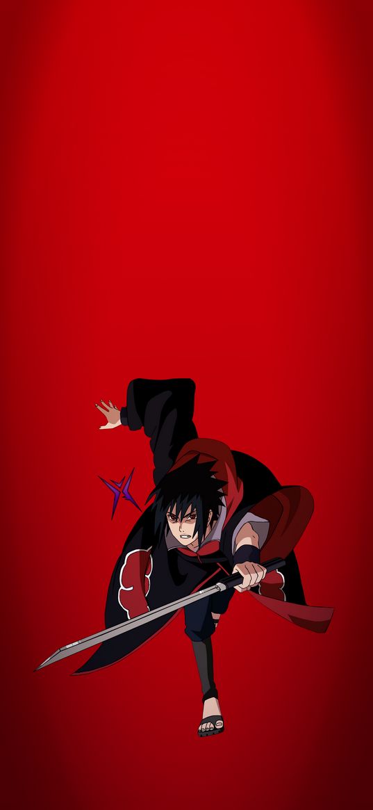 naruto, sasuke, red, anime, textures, art