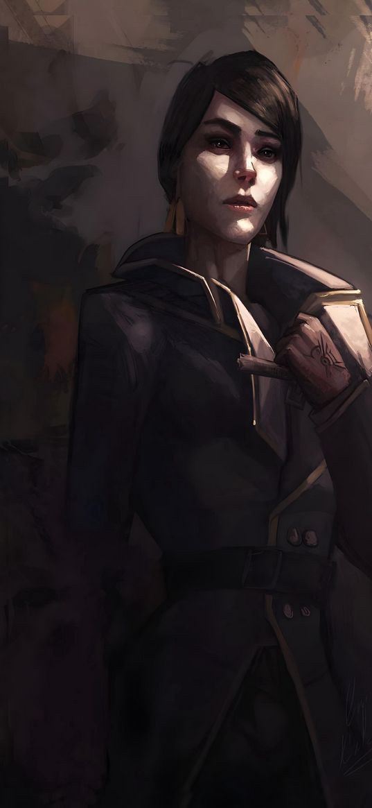 emily koldwin, dishonored 2, art, girl, character