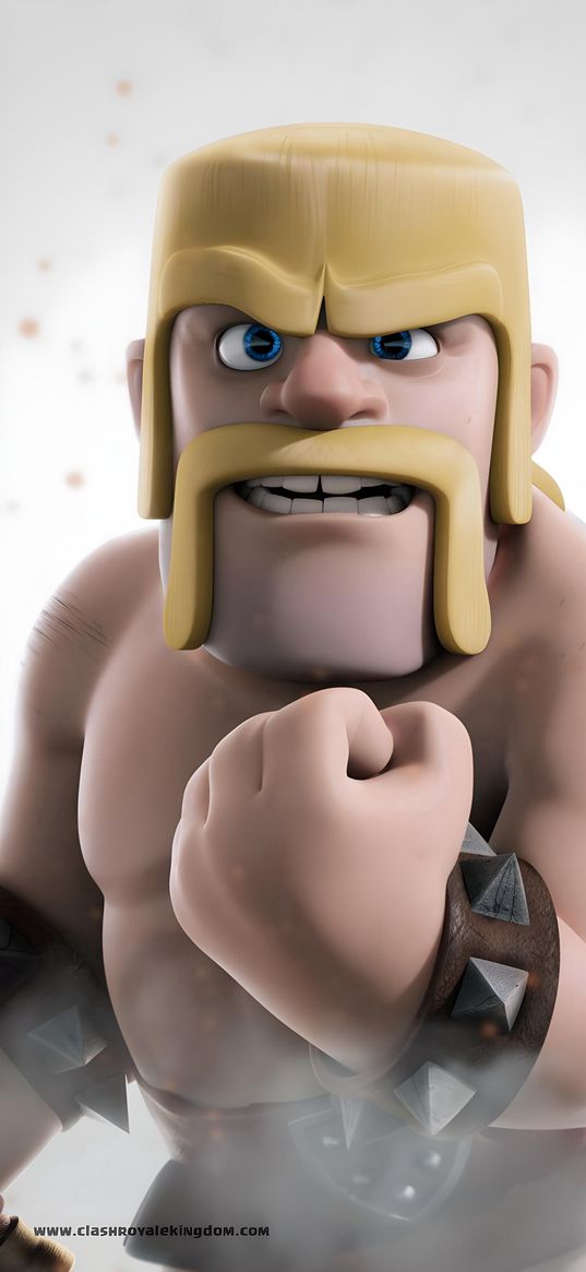 clash of clans, barbarian, games, hero, art