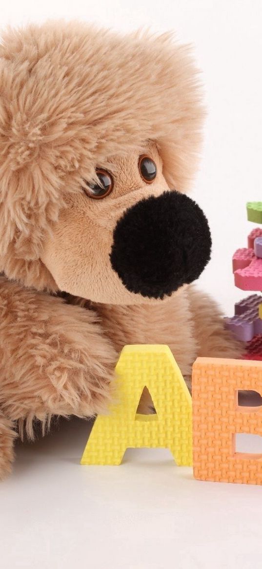 toys, letters, plush, colorful, development